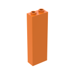 Brick 1 x 2 x 5 #2454 Orange