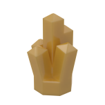 Rock 1 x 1 Crystal 5 Point #30385 Pearl Gold