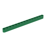 Technic Beam 1 x 15 Thick #32278  Green Gobricks