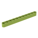 Technic Beam 1 x 11 Thick #32525 Lime