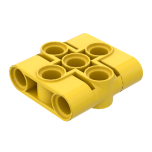 Technic Pin Connector Block Liftarm 1 x 3 x 3 #39793 Yellow Gobricks