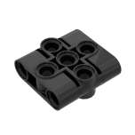 Technic Pin Connector Block Liftarm 1 x 3 x 3 #39793 Black Gobricks