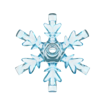 Snow Flake  4 x  4 #42409 Trans-Light Blue