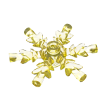 Snow Flake  4 x  4 #42409 Trans-Yellow