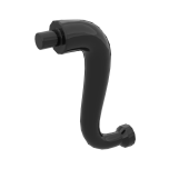 Animal Body Part / Plant, Tail  / Trunk / Tentacle / Tongue / Vine / Tree Branch (Short Tip) #43892 Black