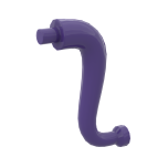 Animal Body Part / Plant, Tail  / Trunk / Tentacle / Tongue / Vine / Tree Branch (Short Tip) #43892 Dark Purple