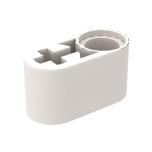 Technic Beam 1 x 2 Thick with Pin Hole and Axle Hole #60483  White Gobricks