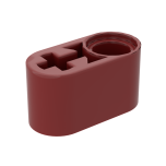 Technic Beam 1 x 2 Thick with Pin Hole and Axle Hole #60483  Dark Red Gobricks