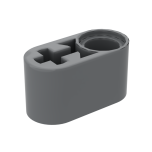 Technic Beam 1 x 2 Thick with Pin Hole and Axle Hole #60483  Dark Bluish Gray Gobricks