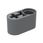 Technic Beam 1 x 2 Thick with Pin Hole and Axle Hole #60483 Dark Bluish Gray