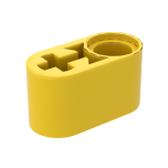 Technic Beam 1 x 2 Thick with Pin Hole and Axle Hole #60483  Yellow Gobricks
