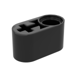 Technic Beam 1 x 2 Thick with Pin Hole and Axle Hole #60483 Black