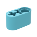 Technic Beam 1 x 2 Thick with Pin Hole and Axle Hole #60483 Medium Azure