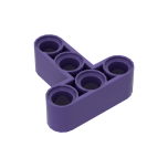 Technic Beam 3 x 3 T-Shape Thick #60484  Dark Purple Gobricks