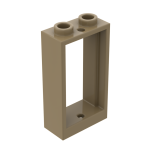 Window 1 x 2 x 3 Flat Front #60593 Dark Tan