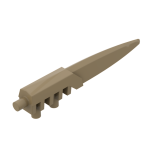 Large Figure Weapon Blade, Long Flexible #92218 Dark Tan