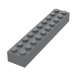 Brick 2 x 10 #3006 Dark Bluish Gray