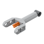 Technic Linear Actuator Mini with Dark Bluish Gray Head and Orange Axle #92693 