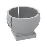 Cylinder Hemisphere 2 x 2 Ball Turret Socket Base #44358 