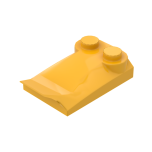 Slope, Curved 3 x 2 x 2/3 With Two Studs, Wing End #47456
