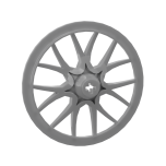 Wheel Cover 7 Spoke With Axle Hole 56mm D. For Wheel 44772 #58088