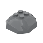 ROCK 4X4X1 1/3 UPPER PART #30293 Dark Bluish Gray