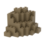 Rock Brick 8 x 8 x 6 #23996 Dark Tan