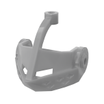 Headwear Accessory Visor Grille with Top Pin Hole (Castle) #2594