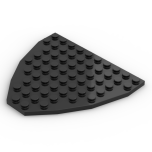 Boat Bow Plate 9 x 10 #2621 Black