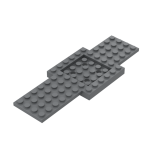 Vehicle Base 6 x 16 x 2/3 with 4 x 4 Recessed Center #52037