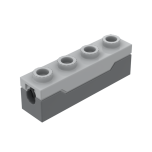 Launcher, Brick Special 1 x 4 Spring Shooter with Light Bluish Gray Top #15400