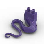 Snake Lower Body with Tail #99778 Dark Purple