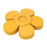 Headwear Accessory Flower with 5 Smooth Petals and Pin #96483