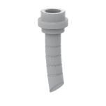 Weapon Lightsaber Hilt Short Curved with Ridges #61199