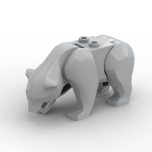 Animal, Bear with 2 Studs on Back #98496