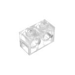 Technic, Brick 1 x 2 with Holes #32000 Trans-Clear