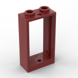 Window 1 x 2 x 3 Flat Front #60593 Dark Red