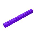 Brick 1 x 12 #6112 Dark Purple