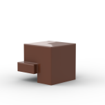 Minifig Head Special, Cube with Rear Ledge #19727