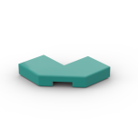 Tile Special 2 x 2 Corner with Cut Corner - Facet #27263