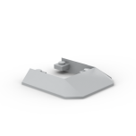 Wedge Sloped 45 6 x 6 Double / 33 Train Roof End #2876