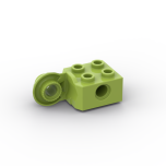 Technic Brick Special 2 x 2 with Pin Hole, Rotation Joint Ball Half - Vertical Side #48171