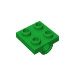 Plate Special 2 x 2 with 2 Pin Holes #2817 Green