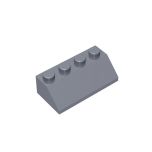 Slope 45 2 x 4 #3037 Flat Silver
