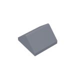Slope 45 2 x 2 Double #3043 Flat Silver
