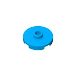 Plate Special Round 2 x 2 with Center Stud (Jumper Plate) #18674 Dark Azure