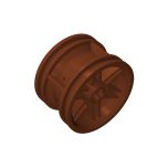 Wheel 30.4mm D.x20mm With No Pin Holes And Reinforced Rim #56145 Reddish Brown