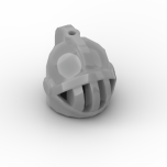 Minifig Helmet with Fixed Grill and Plume Hole (Castle) #4503