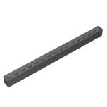 Brick 1 x 16 #2465 Dark Bluish Gray