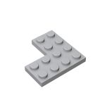 Plate 4 x 4 Corner #2639 Light Bluish Gray